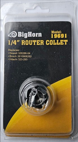 Router collet replaces - 1/4", collet-replaces