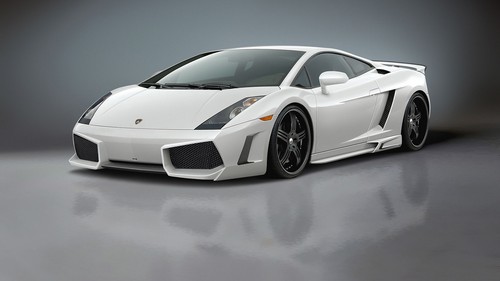 Lamborghini gallardo car white - lamborghini,