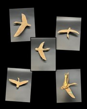 Vintage Brass Flying Goose
