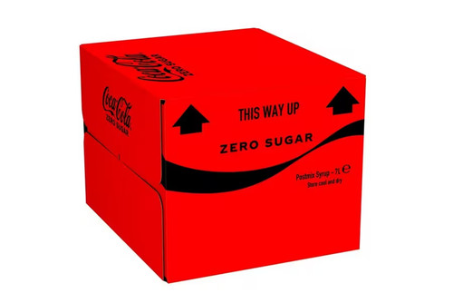 7ltr coke zero bag box - zero, in