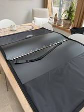 A1 Black Portfolio Case Canvas with zips, handle, strap and compartments