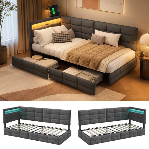 Single sofa bed frame with - single,