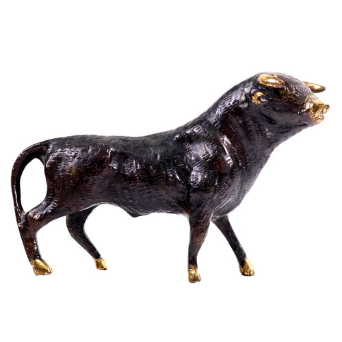 Bronze taurus bull scupture - bronze,