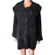 Maralyce Ferree Vintage 70’s or 80’s Chenille Swing Coat Shawl Collar Soft Small
