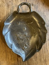 Kayserzinn Art Nouveau Pewter Comfit Plate 1895 Jugendstil Design