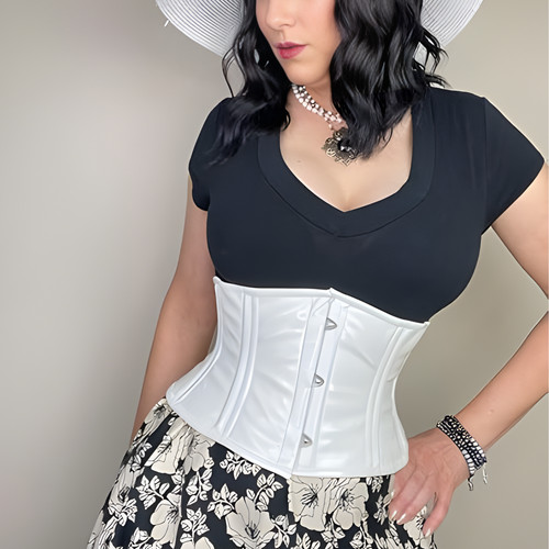 Pvc underbust steel - pvc, boned