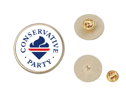 Conservative party lapel - party,