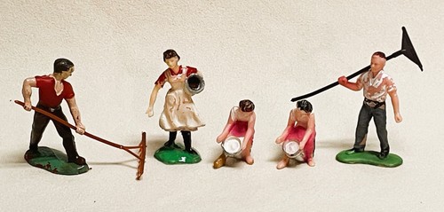 Farm workers milkmaids men - farm, &