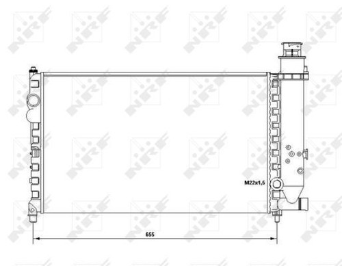Nrf radiator for citroen - radiator,
