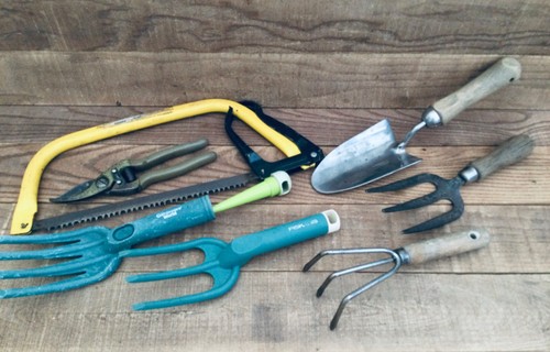 Vintage garden hand tools - hand,