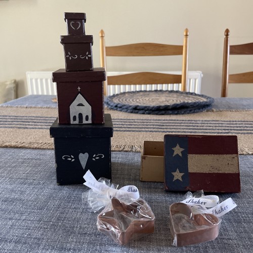 Americana paper mache - paper, boxes