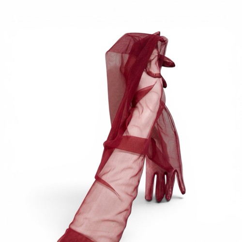 Women red sheer - women’s, mesh