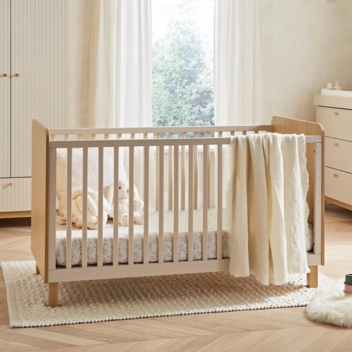 Remi cot bed oak cashmere - &,