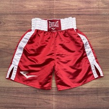 Everlast Polyester Satin Shiny  Boxing Trunks Shorts Men’s Size Medium Nice