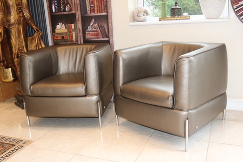 Natuzzi armchairs rusty - natuzzi,