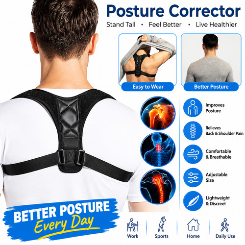 Posture corrector back support - corrector,