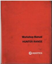 SUNBEAM RAPIER/ALPINE FASTBACK (INCL HOLBAY) HUNTER '66- FACTORY WORKSHOP MANUAL