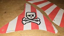 LEGO SPARES 7075 Captain Redbeard's Pirate Ship Sails X2 Spares