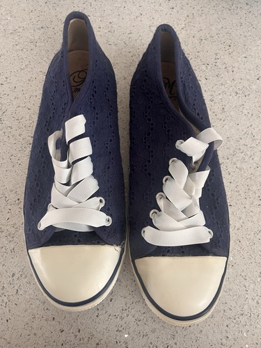 Mantaray navy blue lace - navy, lace-up