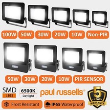 10W-100W LED Floodlight PIR Motion Sensor Security Outdoor Garden Flood Light 