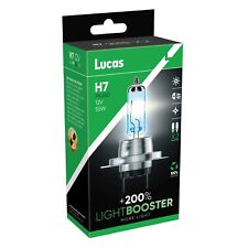 LUCAS H7 12v 200% Brighter Upgrade Bulbs Headlight Headlamp Performance