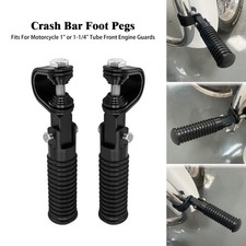 Black Crash Bar Foot Pegs