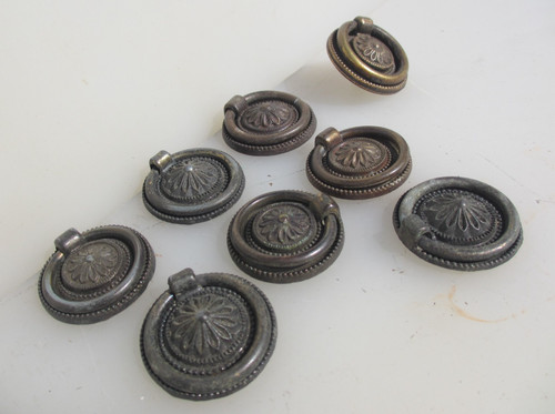 Vintage metal drawer handles - vintage,