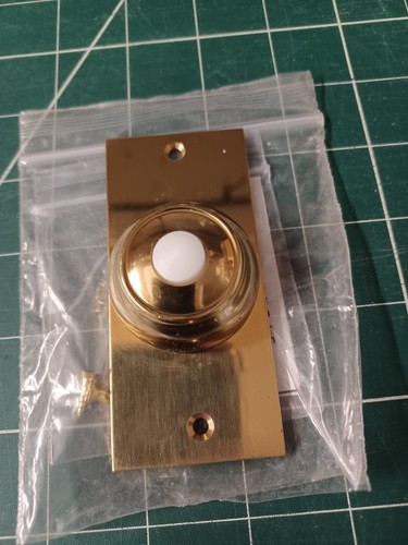 Door bell pushes brass chrome - door,