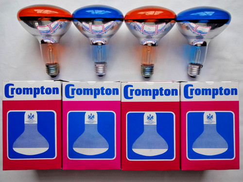 75w coloured amber blue - 4x,