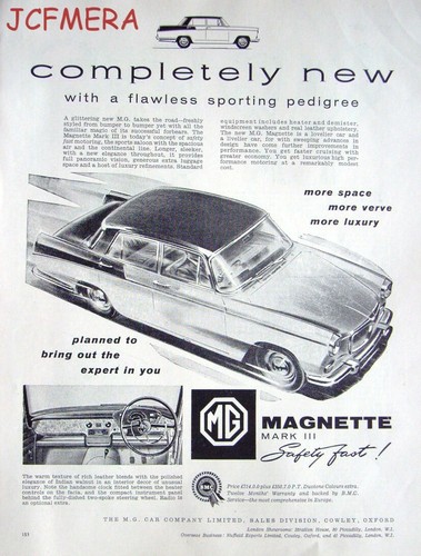 1959 magnette 3 saloon - 1959,