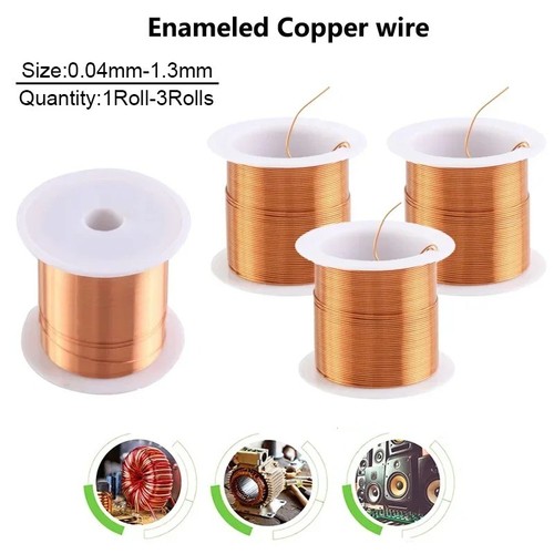 Enameled copper magnet - copper, wire