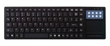 QWERTY T-PAD Slim Multimedia USB Keyboard with Touchpad UK layout