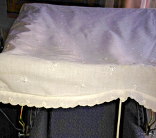 Vintage White cotton broderie