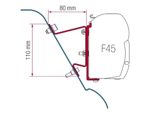 Awning bracket kit fiamma f45 - kit,