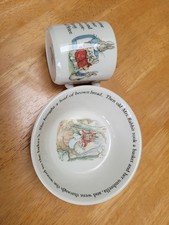Christening mug and bowl set Wedgwood