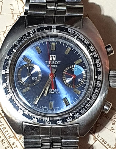 70s tissot navigator valjoux - tissot,