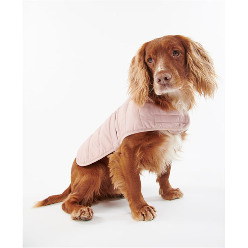 Barbour baffle quilt pink dog - barbour,