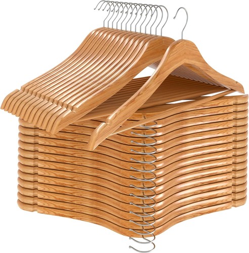 Wooden hangers pack 80 - pack, of