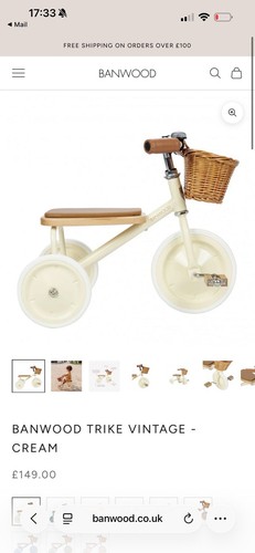 Banwood kids ride trike - ride, in