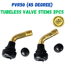 PVR50 Tubeless Tyre Valve Stems 45 Degree Scooter Motorcycle Snap Fit 2PCS UK