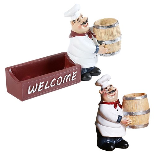 Chef statue toothpick - chef,