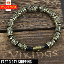 Viking Celtic Rune Axe Bracelet Paracord Survival Rope Norse Wristband Gift New