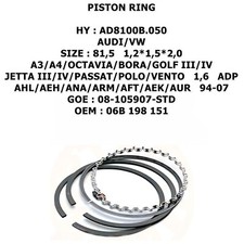 4X PISTON RING