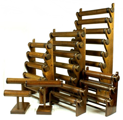 Wooden bracelet display stand - wooden,