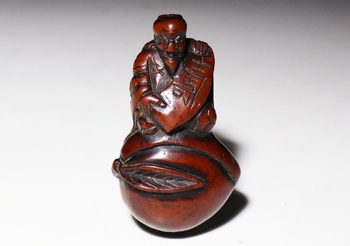 Japan antique netsuke wood - japan,