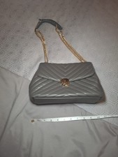 Bessie grey handbag with gold