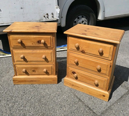 Pair vintage pine - of,