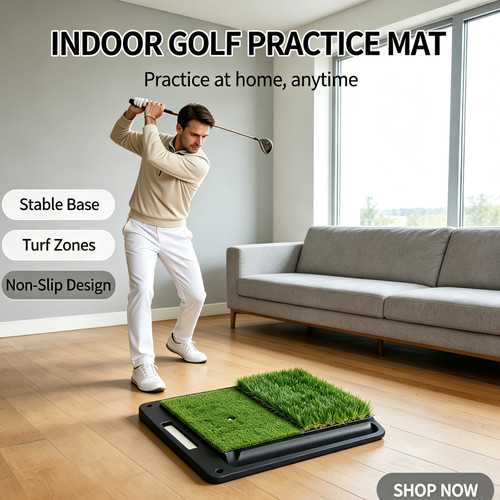 Golf hitting mat - hitting,