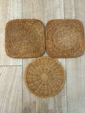Set of 3 Wicker Placemats –