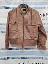 Women's All Saints Leather Biker Jacket Size 10